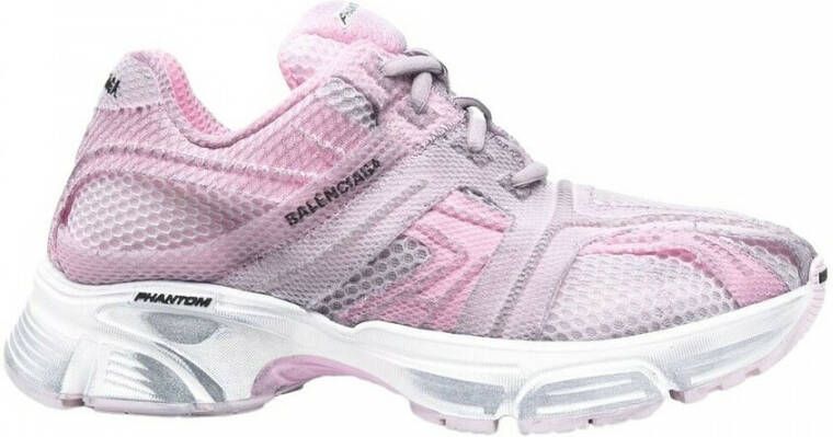 Balenciaga Phantom Mesh Sneakers Roze Dames