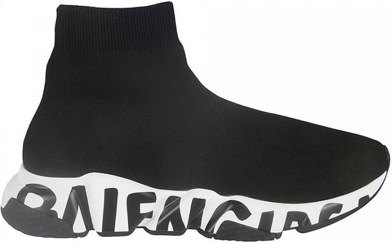 Balenciaga Speed Graffiti Sneakers Zwart Dames