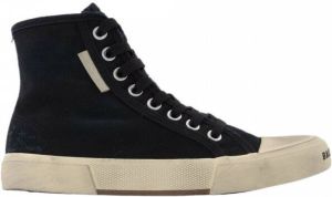 Balenciaga Paris High Top Sneakers in zwart canvas Zwart Dames