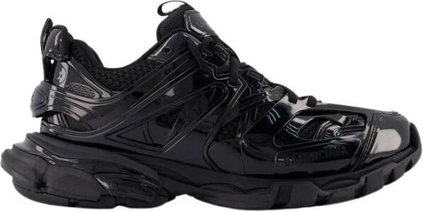 Balenciaga Noir Track Sneakers Zwarte Rubberen Zool Black Unisex