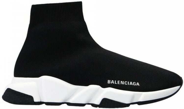 Balenciaga Zwart Witte Speed.2 Sok-Style Sneakers Black Dames