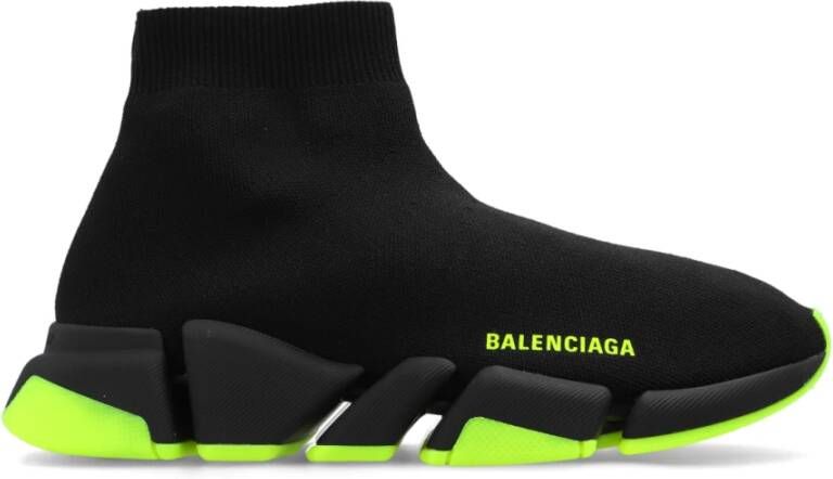 Balenciaga Speed 2.0 Graffiti sneakers met sok Black Dames