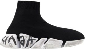 Balenciaga Speed 2.0 Graffiti Sneakers Multi Zwart