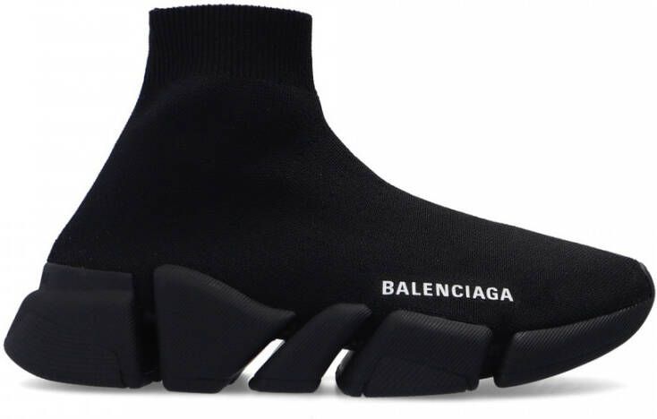 Balenciaga Speed 2.0 Recycled Knit Trainers Zwart Dames