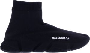 Balenciaga Speed Alloverknit Sneakers Zwart Heren