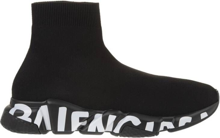Balenciaga Speed Graffiti Sportschoenen Zwart Heren