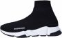 Balenciaga Zwart Witte Speed.2 Sok-Style Sneakers Black - Thumbnail 3