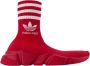 Balenciaga Speed Lt Adidas Sneakers Red Logo White Rood Dames - Thumbnail 1