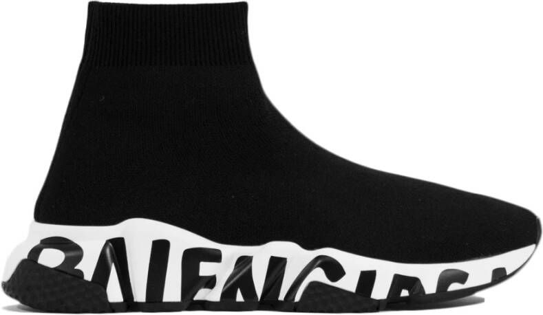 Balenciaga Speed Graffiti Sneakers Zwart Dames