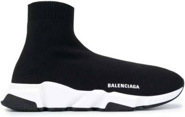 Balenciaga Zwart Witte Speed.2 Sok-Style Sneakers Black Dames