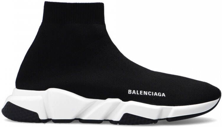 Balenciaga Zwarte Witte Speed 2.0 Sneaker voor Heren Black Heren