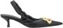Balenciaga Stijlvolle Leren Slingback Kitten Heel Pumps Black Dames - Thumbnail 1