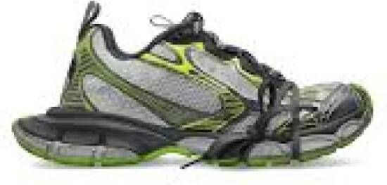 Balenciaga Witte Grijze Groene Sneakers Multicolor