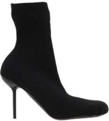 Balenciaga Stretch Gebreide Stiletto Laarzen Zwart Black Dames