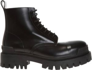 Balenciaga Strike 20mm Veterlaarzen Zwart Heren