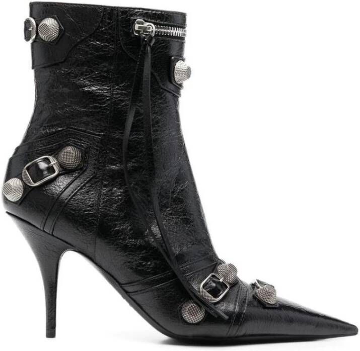 Balenciaga Studded Leren Laarzen met Gesp