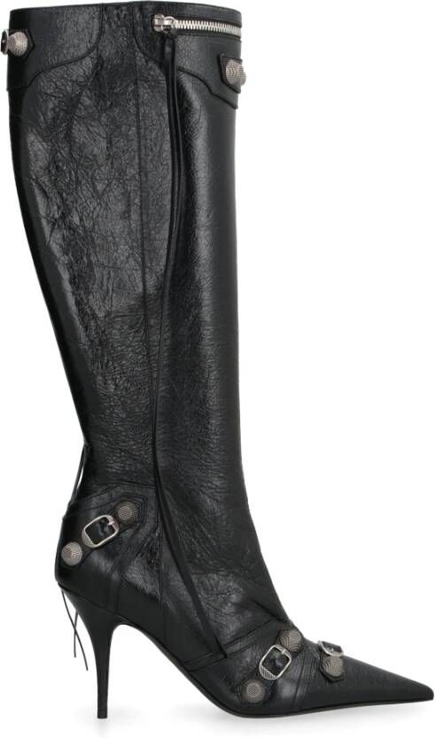Balenciaga Noir Black Aged Nikel Lambskin Laarzen Black Dames