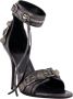 Balenciaga Studded Leren Sandalen met Metallic Afwerking - Thumbnail 1