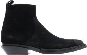 Balenciaga Suede Western Booty Zwart Heren