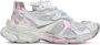 Balenciaga Taupe Roze Mesh Veterschoenen - Thumbnail 1