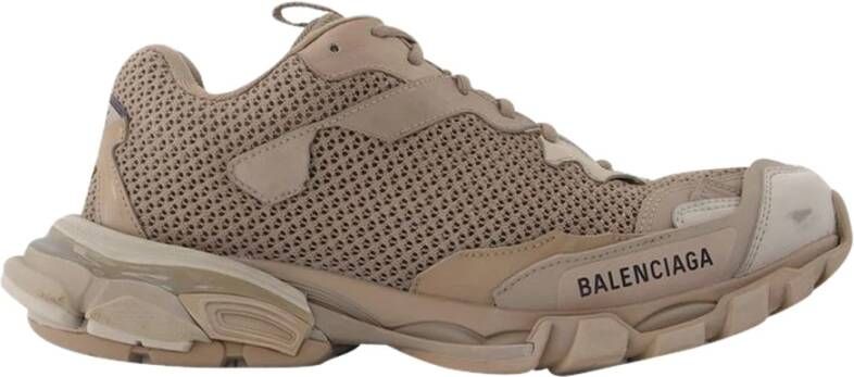 Balenciaga Beige Mix Track.3 Sneakers Klassieke Streetwear Elegantie Beige Unisex