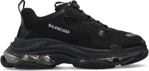 Balenciaga Triple S Clear Sole Sportschoenen Zwart Heren