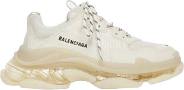 Balenciaga Triple s heldere enige sneakers Beige Heren