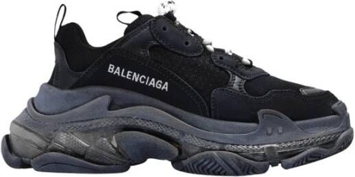 Balenciaga Triple S Clear Sole Sportschoenen Zwart Dames