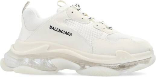 Balenciaga Triple S veterschoenen White Heren