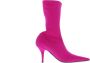 Balenciaga Verhoog je stijl met leren enkellaarzen Roze Dames - Thumbnail 1