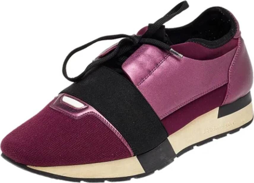 Balenciaga Vintage Pre-owned Canvas sneakers Purple Dames