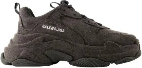 Balenciaga Vintage Pre-owned Denim sneakers Black Dames