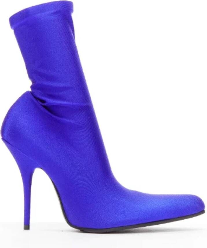 Balenciaga Vintage Pre-owned Fabric boots Blue Dames