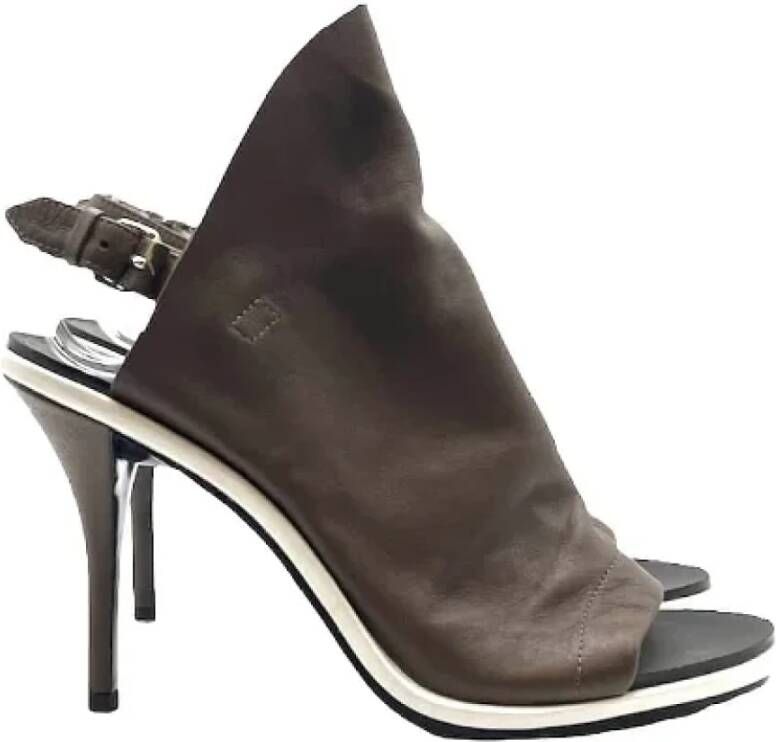 Balenciaga Vintage Pre-owned Fabric heels Brown Dames