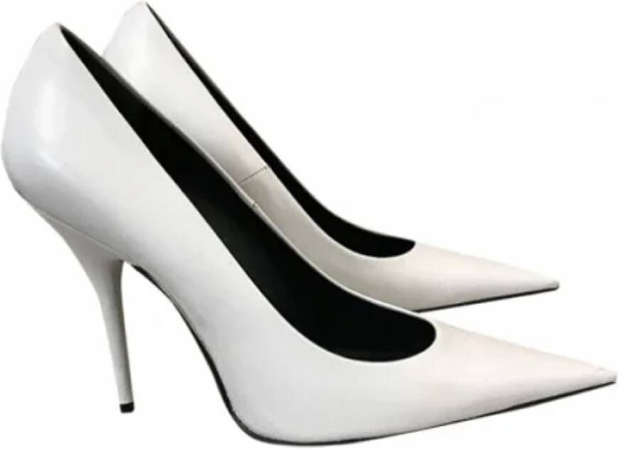 Balenciaga Vintage Pre-owned Leather heels White Dames