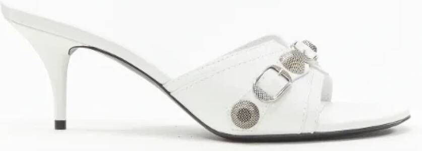 Balenciaga Vintage Pre-owned Leather heels White Dames