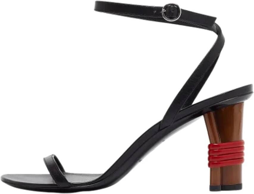 Balenciaga Vintage Pre-owned Leather sandals Black Dames