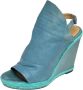 Balenciaga Vintage Pre-owned Leather sandals Blue Dames - Thumbnail 1