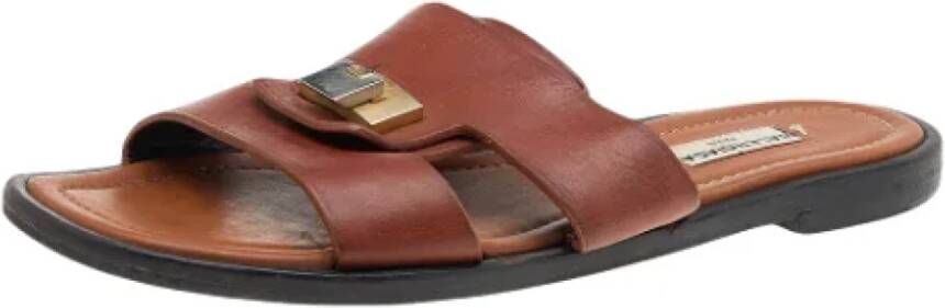 Balenciaga Vintage Pre-owned Leather sandals Brown Dames
