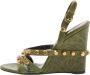 Balenciaga Vintage Pre-owned Leather sandals Green Dames - Thumbnail 1