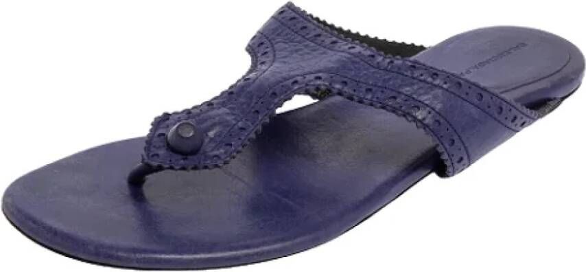 Balenciaga Vintage Pre-owned Leather sandals Purple Dames