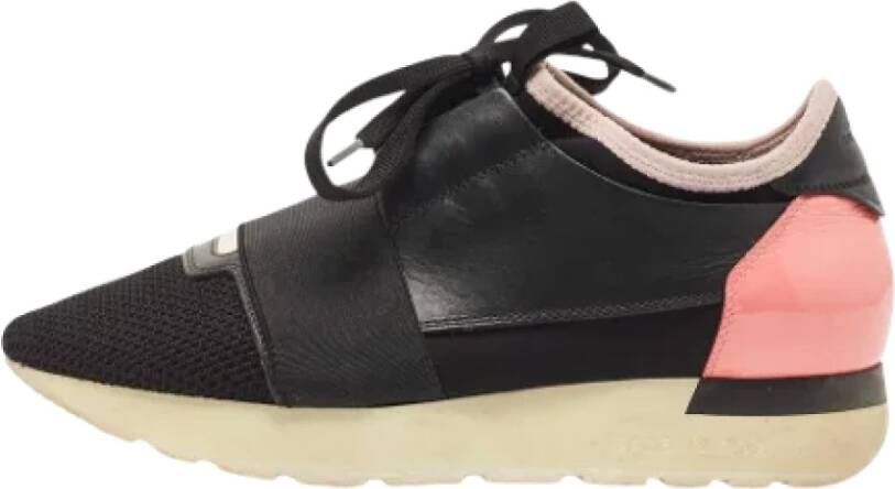 Balenciaga Vintage Pre-owned Leather sneakers Black Dames