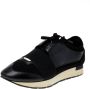 Balenciaga Vintage Pre-owned Leather sneakers Black Dames - Thumbnail 1