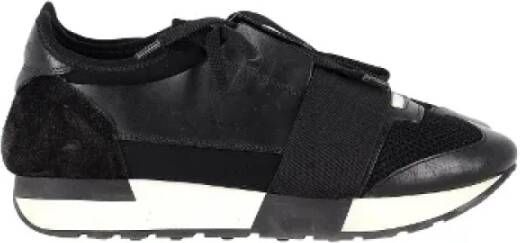 Balenciaga Vintage Pre-owned Leather sneakers Black Dames