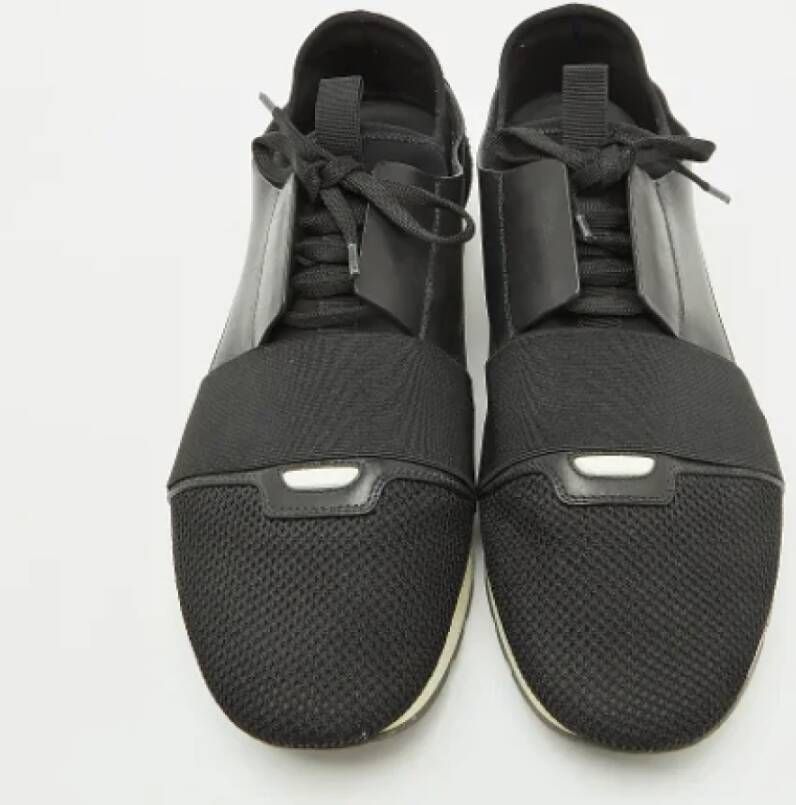 Balenciaga Vintage Pre-owned Leather sneakers Black Heren