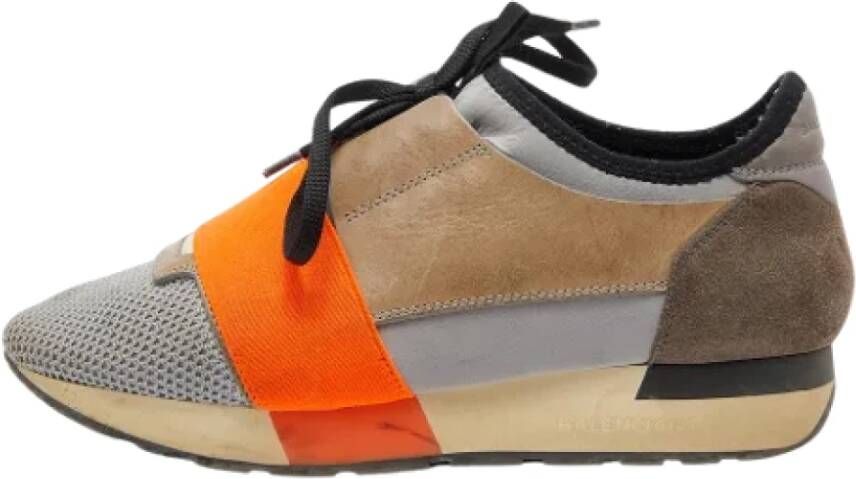 Balenciaga Vintage Pre-owned Leather sneakers Multicolor Dames