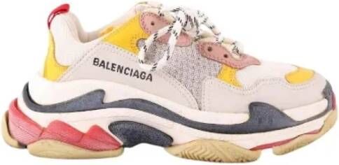 Balenciaga Vintage Pre-owned Leather sneakers Multicolor Dames