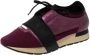 Balenciaga Vintage Pre-owned Leather sneakers Purple Dames - Thumbnail 1