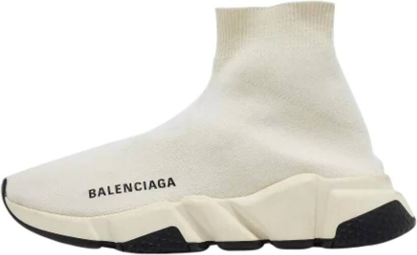 Balenciaga Vintage Pre-owned Leather sneakers White Dames