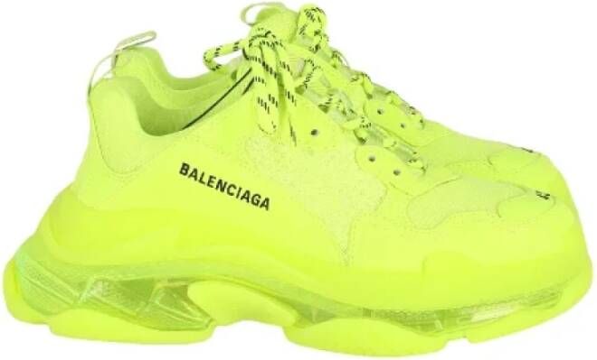Balenciaga Vintage Pre-owned Nylon sneakers Yellow Heren
